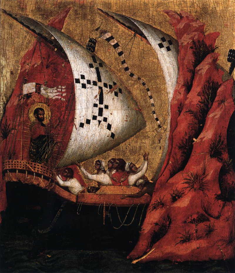 Pala feriale: Translation of the Body of St Mark  . Paolo Veneziano
