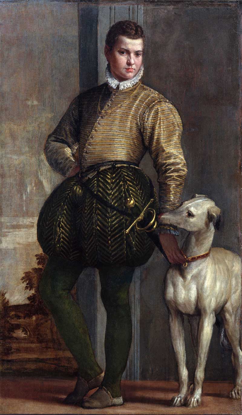 Boy with a Greyhound. Paolo Veronese