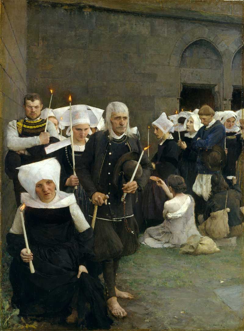 The Pardon in Brittany. Pascal-Adolphe-Jean Dagnan-Bouveret