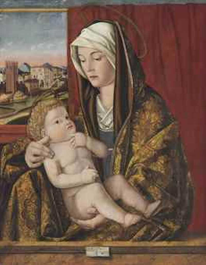 The Madonna and Child .  Pasqualino Veneto /  Pasqualino Veneziano