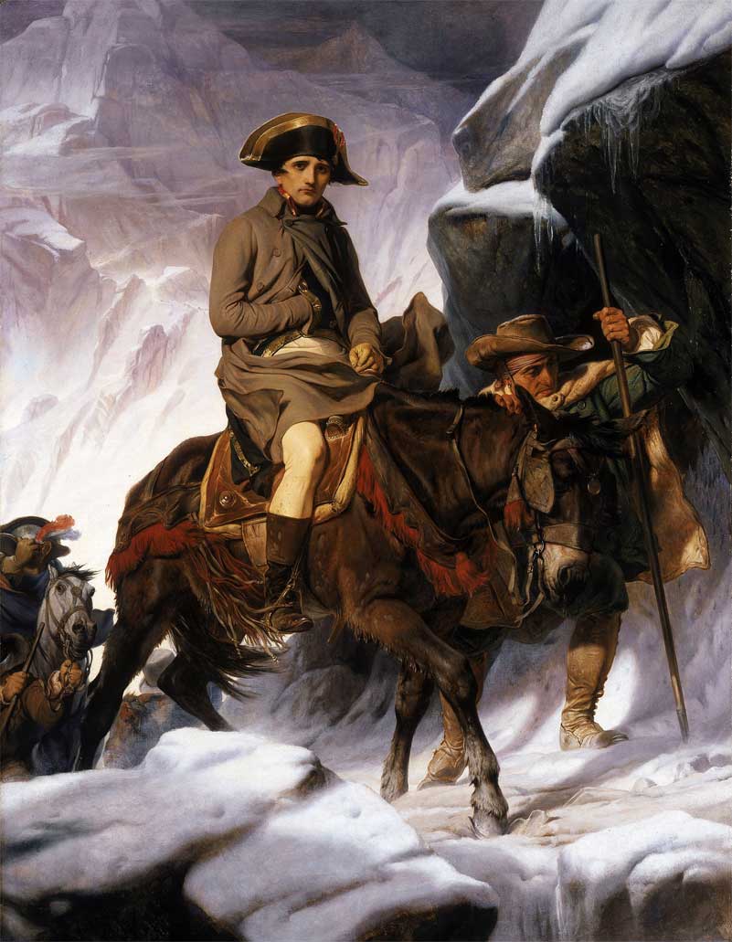 Napoleon Crossing the Alps. Paul Delaroche