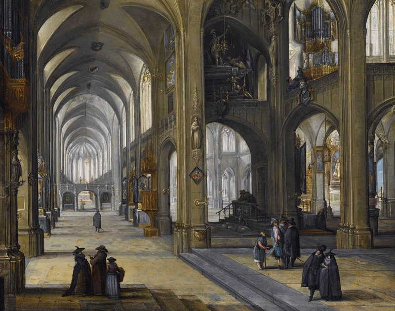 Interior of a Gothic Church. Peeter Neeffs the Elder