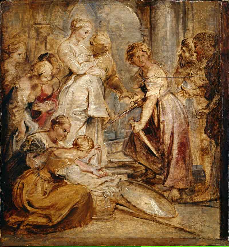 Achilles and the Daughters of Lycomedes , Follower of  Peter Paul Rubens