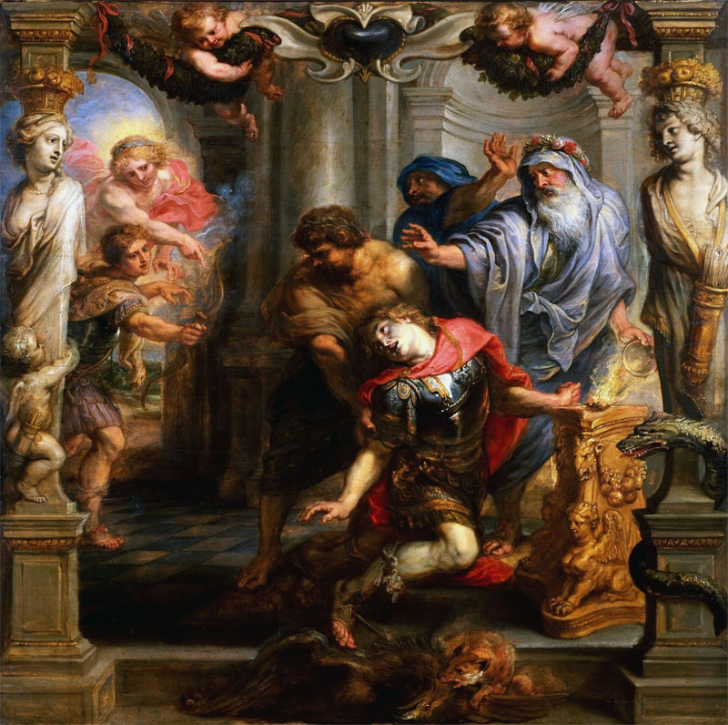 The Death of Achilles, Peter Paul Rubens