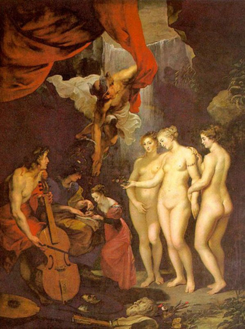 Education of Marie de Medici,Peter Paul Rubens