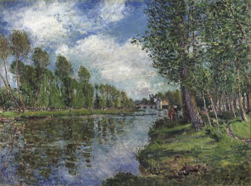 Banks of the Loing River, Alfred Sisley