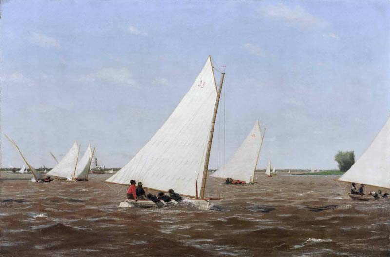 Sailboats Racing on the Delaware. Thomas Eakins