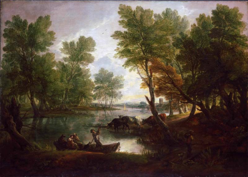 View near King's Bromley, on Trent, Staffordshire. Thomas Gainsborough