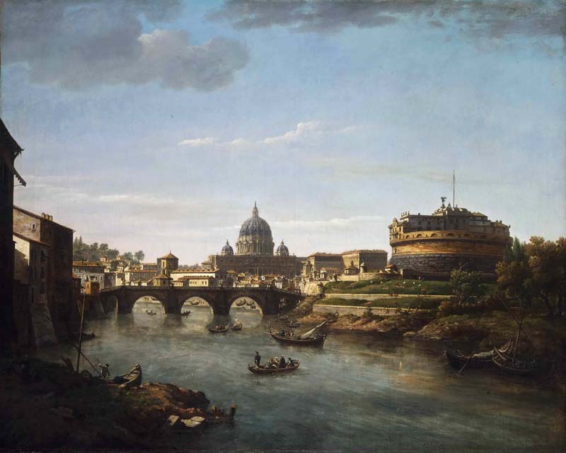 View of Rome from the Tiber. William Marlow