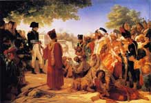 Bonaparte begnadigt die Rebellen von Kairo