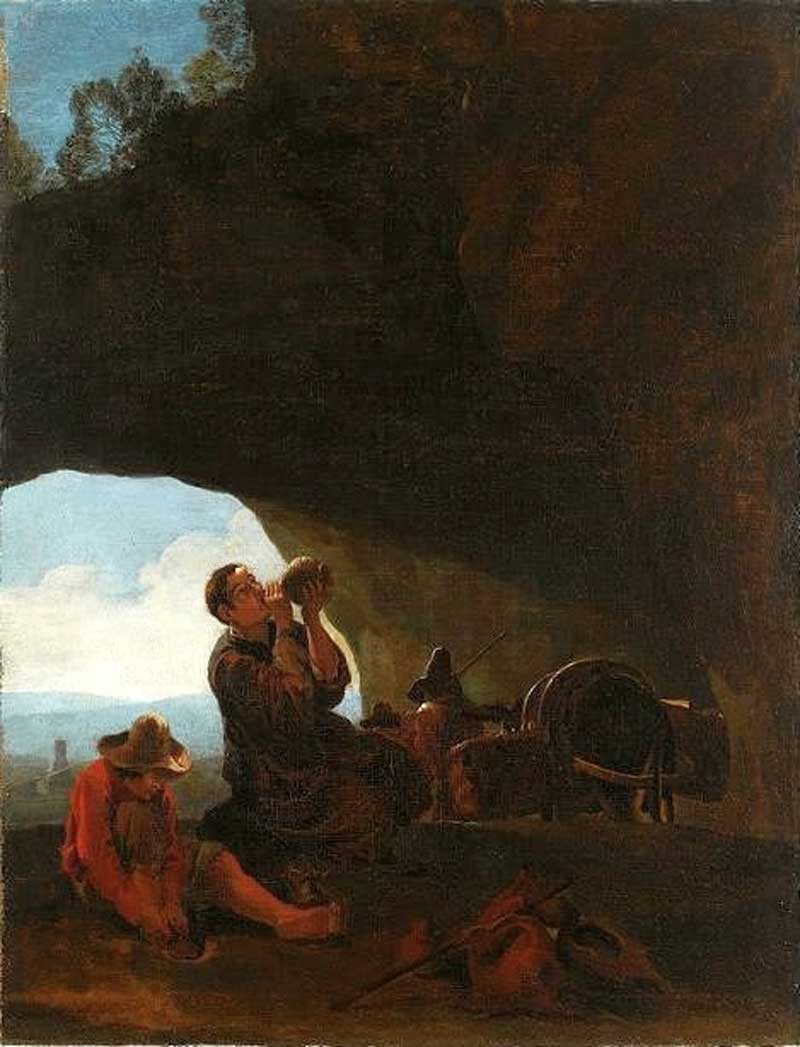 Travellers at rest. Pieter van Laer