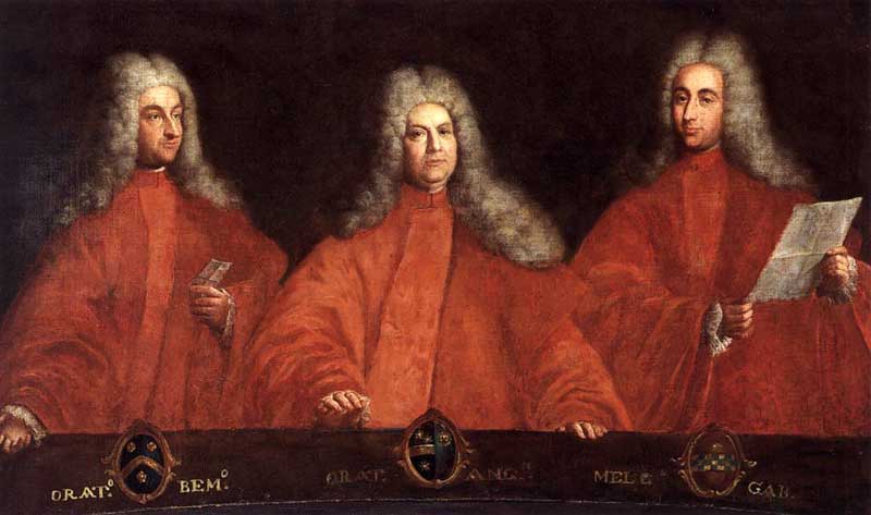 Portraits of Three Avogadri. Pietro Uberti