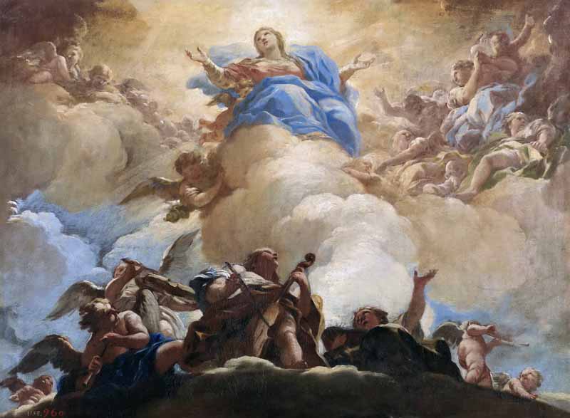 Assumption of the Virgin Mary. Luca Giordano