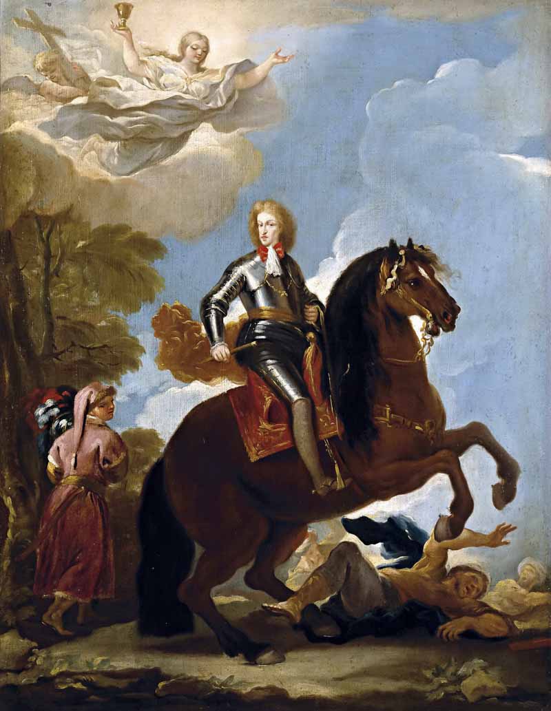Charles II, King of Spain, on horseback. Luca Giordano