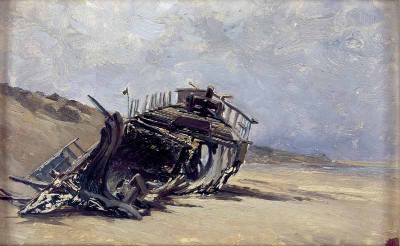 Rest of a Shipwreck. Carlos de Haes