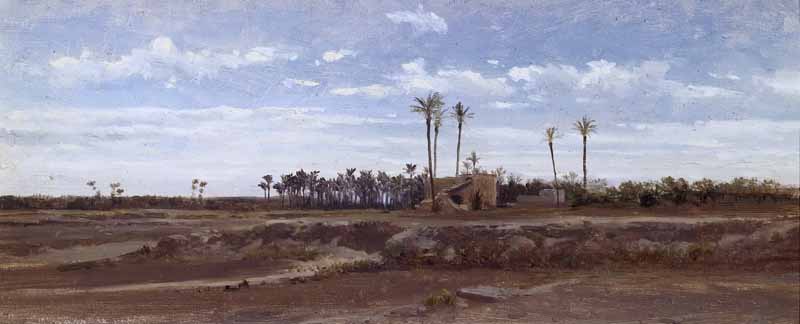 Palm forest in Elche . Carlos de Haes