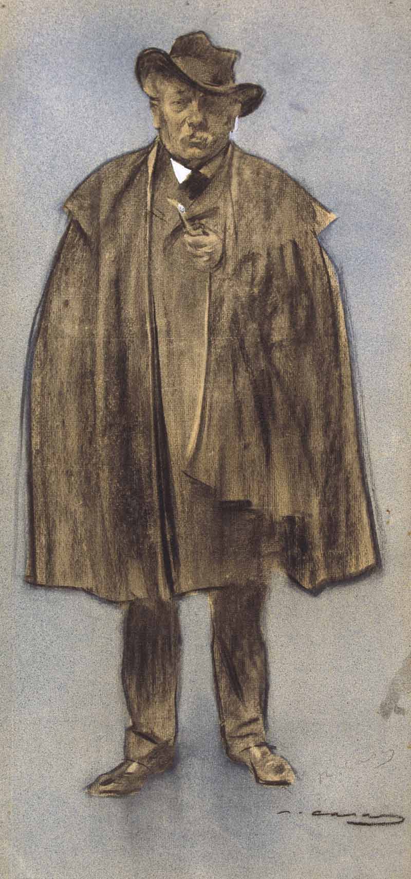Portrait of Albert de Sicilia Llanas, Ramon Casas