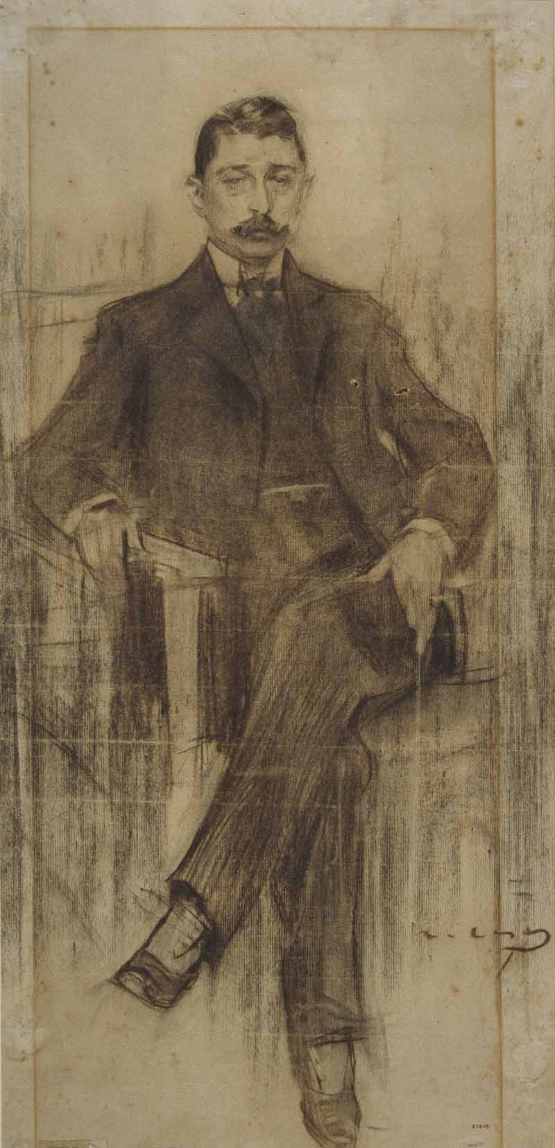 Portrait of Albert Rusinol, Ramon Casas