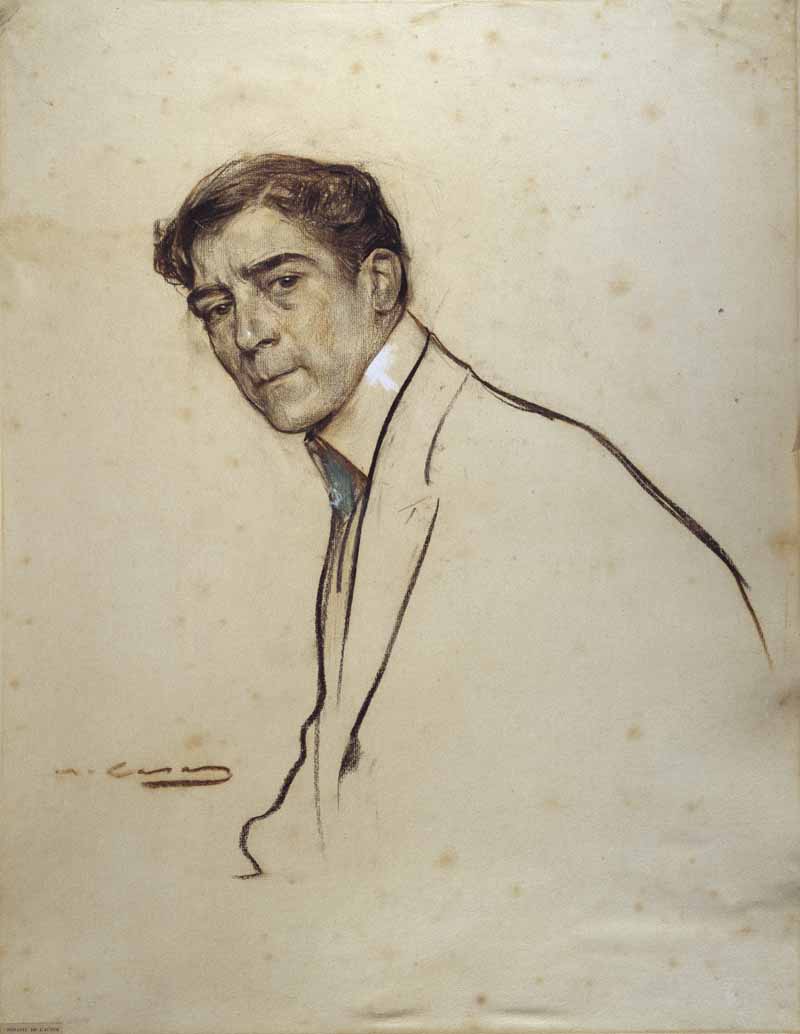 Portrait of Alexandre de Riquer, Ramon Casas