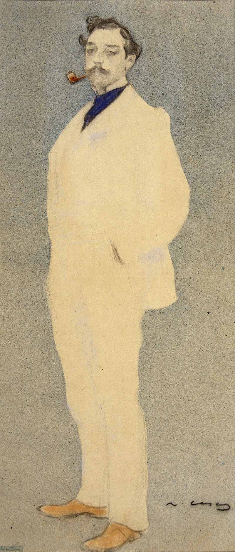 Portrait of Antoni Utrillo, Ramon Casas