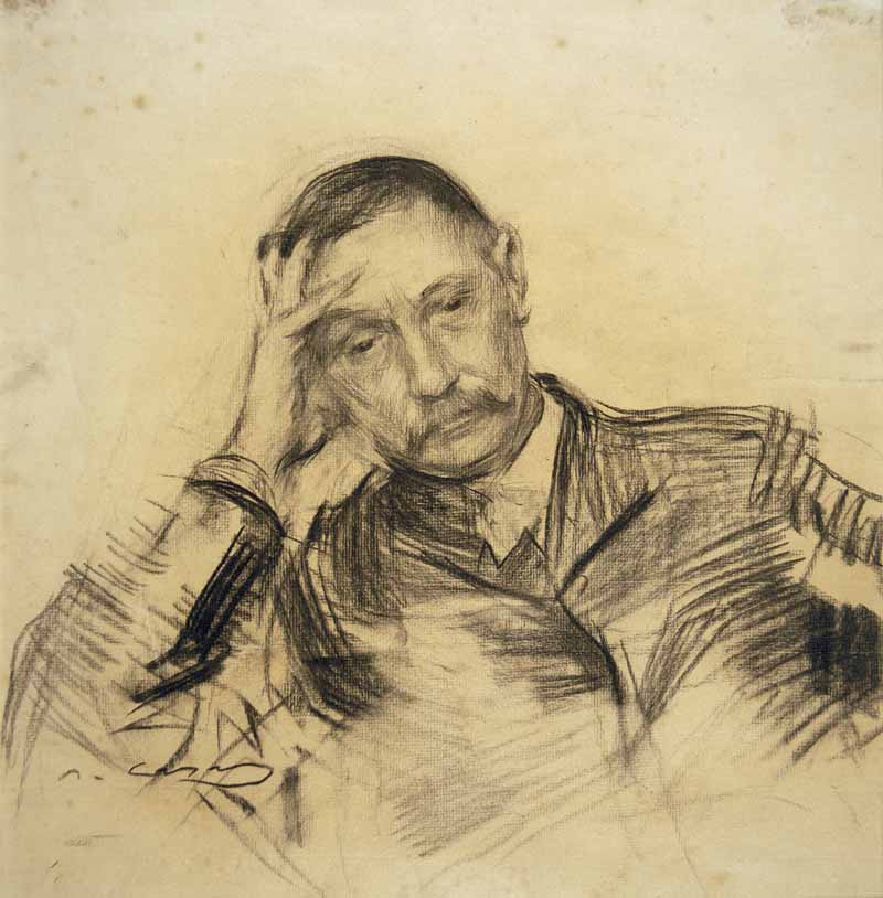 Portrait of Benito Perez Galdos, Ramon Casas