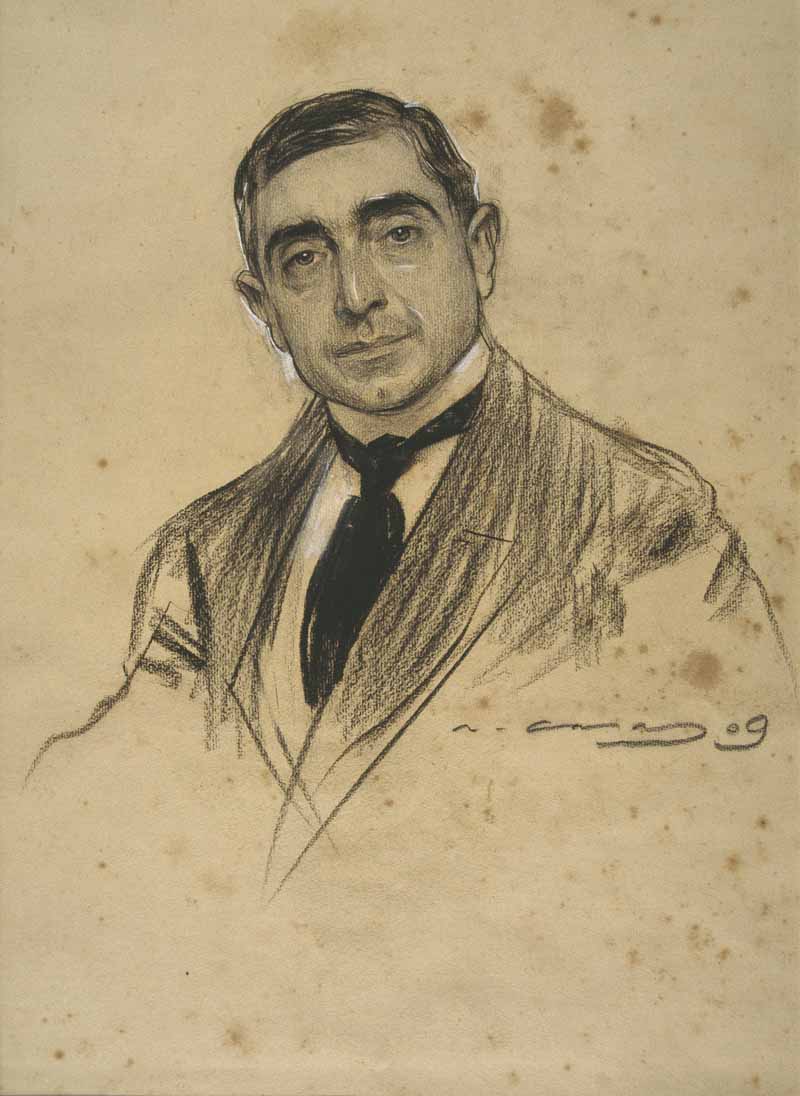 Portrait of Dionis Baixeras, Ramon Casas