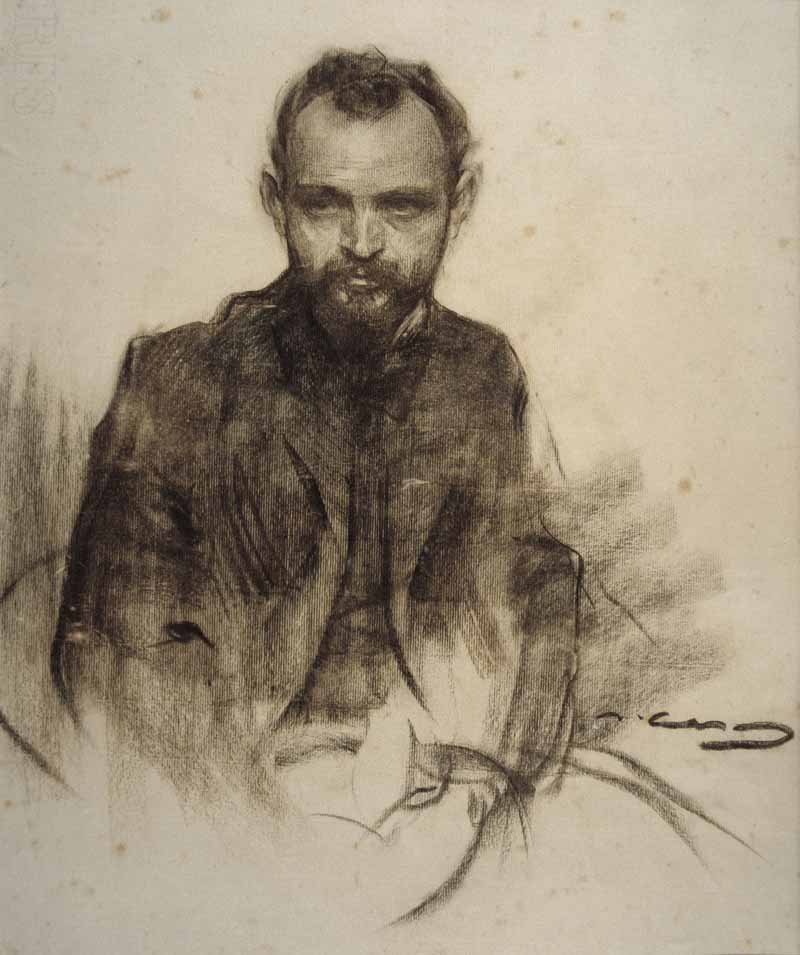 Portrait of Josep Clara, Ramon Casas