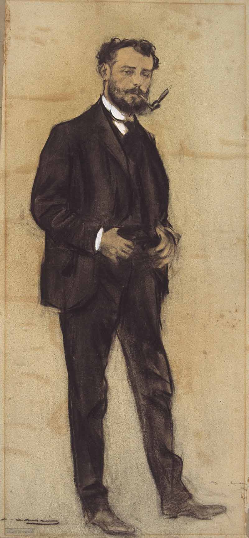 Portrait of Manuel Cusi, Ramon Casas