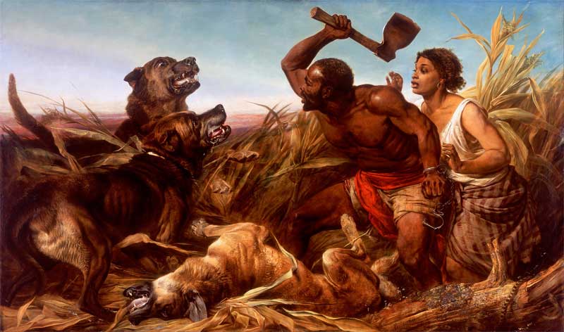 The Hunted Slaves. Richard Ansdell