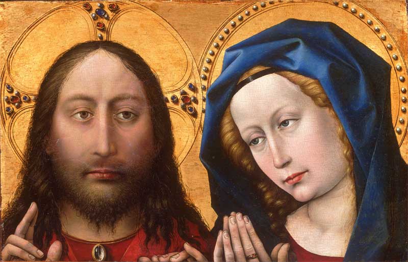 Christ and the Virgin . Robert Campin