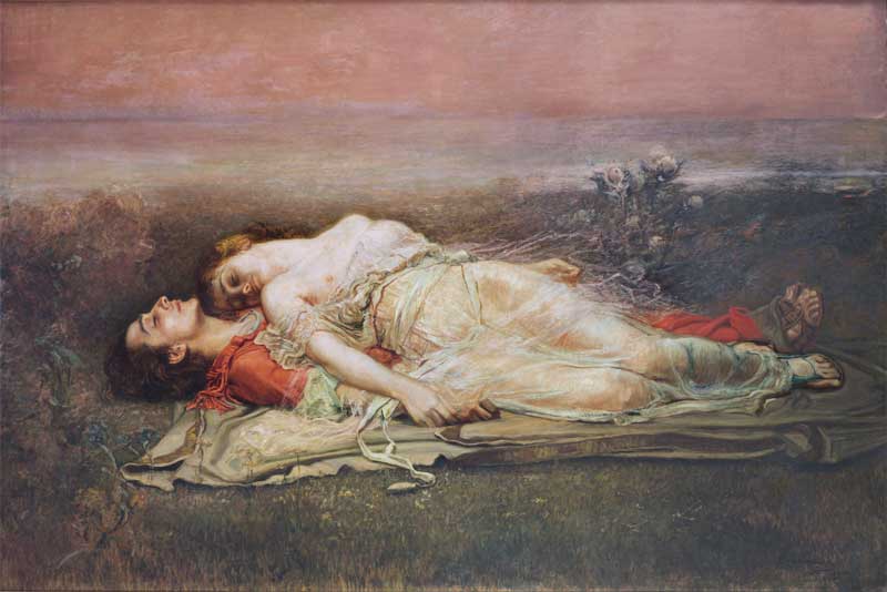 Tristan and Isolde (Death) . Rogelio de Egusquiza