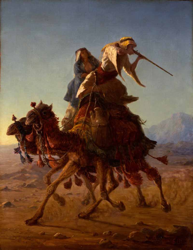 Bedouin on Camel, Stefano Ussi