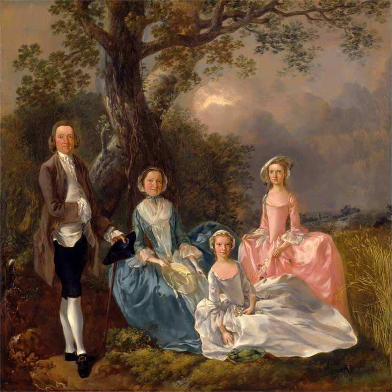 John and Ann Gravenor, with their daughters . Thomas Gainsborough