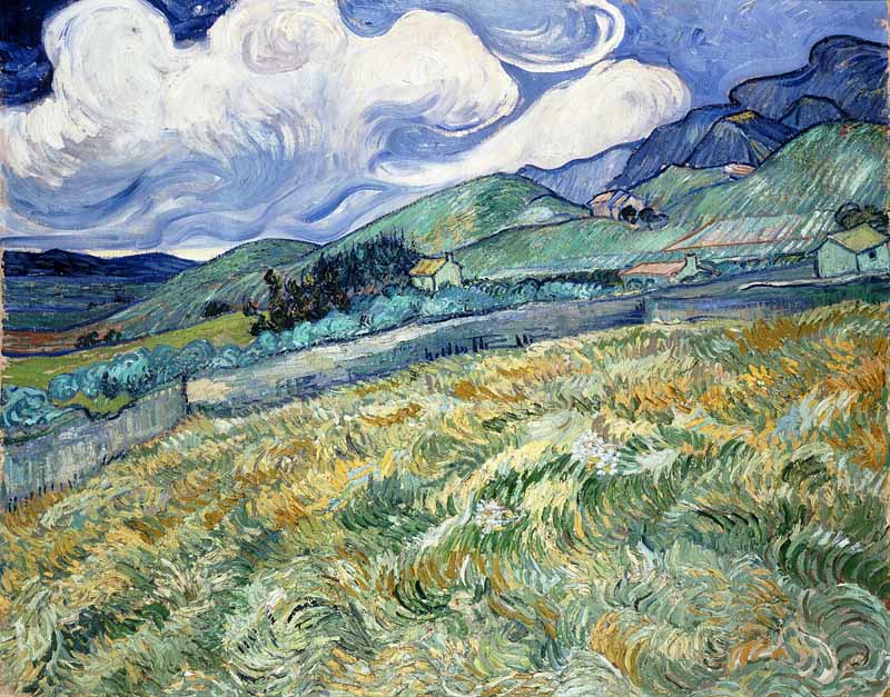 Landscape from Saint-Rémy , Vincent van Gogh