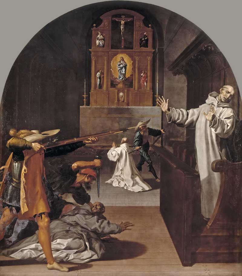 The Martyrdom of Carthusians in Bourg-Fontaine . Vincenzo Carducci