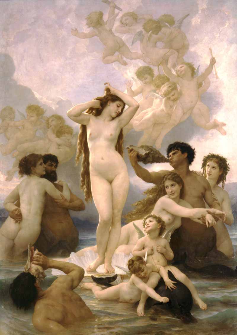 The Birth of Venus, William-Adolphe Bouguereau
