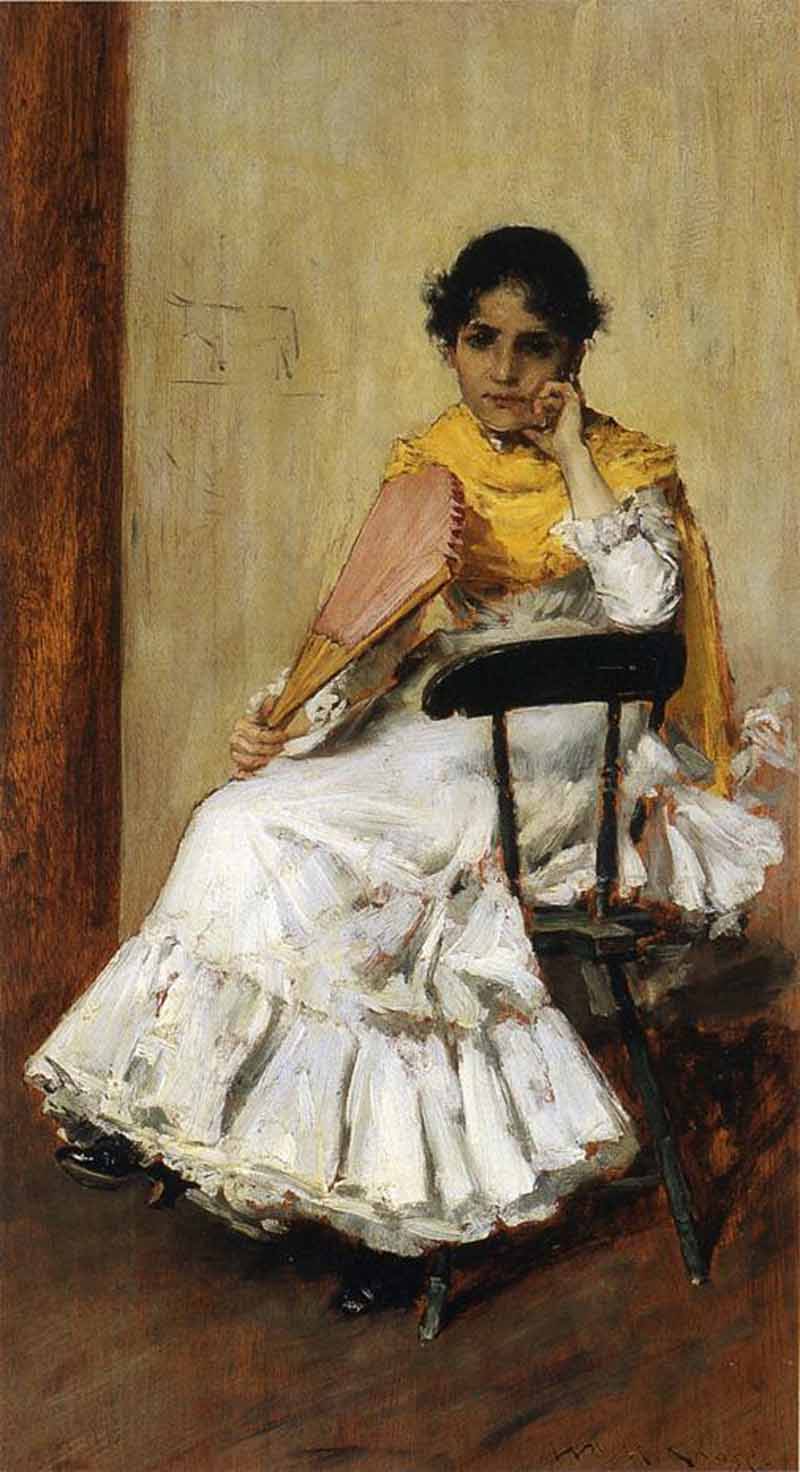 A Spanish Girl aka Portrait of Mrs, William Merritt Chase