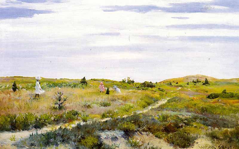 Along the Path at Shinnecock, William Merritt Chase