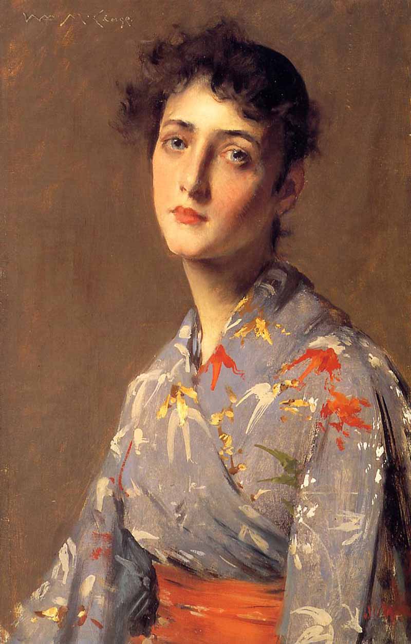 Girl in a Japanese Costume, William Merritt Chase