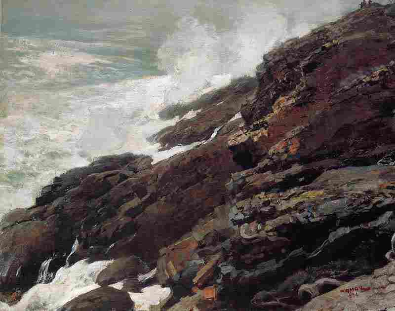 High Cliff Coast of Maine, Winslow Homer
