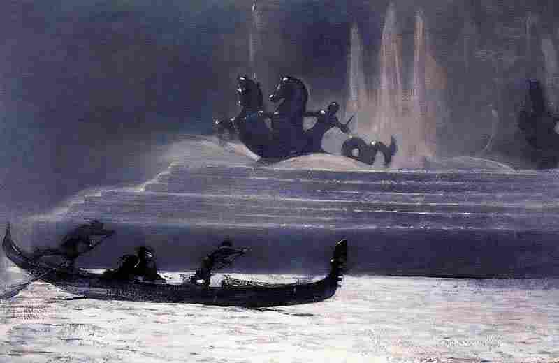 The Fountains at Night World's Columbian Exposition, Winslow Homer