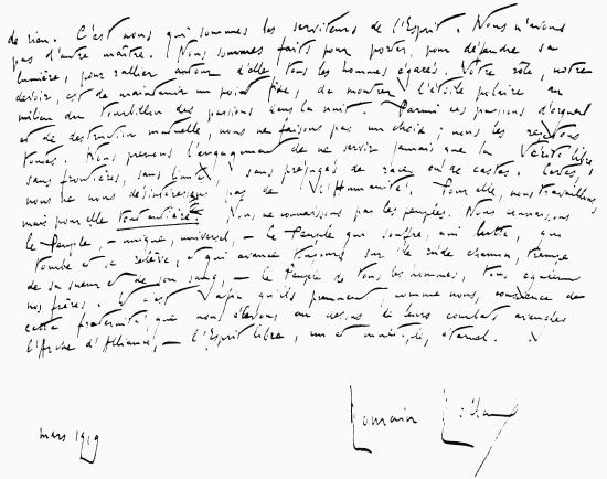 Original manuscript of The Declaration of the Independence of the Mind