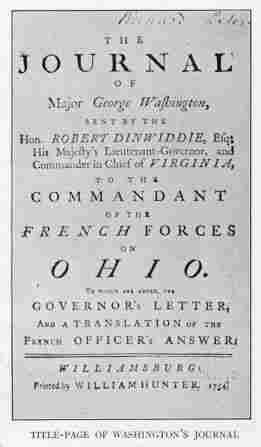 TITLE-PAGE OF WASHINGTON'S JOURNAL