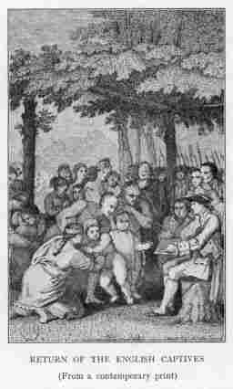RETURN OF THE ENGLISH CAPTIVES (From a contemporary print)