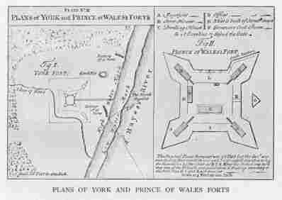 PLANS OF YORK AND PRINCE OF WALES FORTS