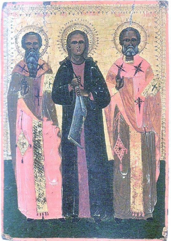 The Saints Irakleidios, Ioannis o Lampadistis und Nikolaos
