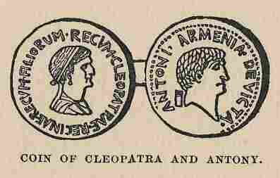 346.jpg Coin of Cleopatra and Anthony 
