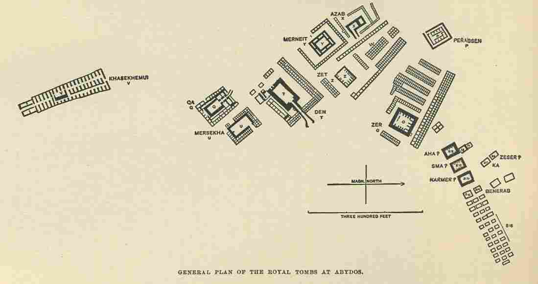 361.jpg Plan of the Royal Tombs As Abydos 