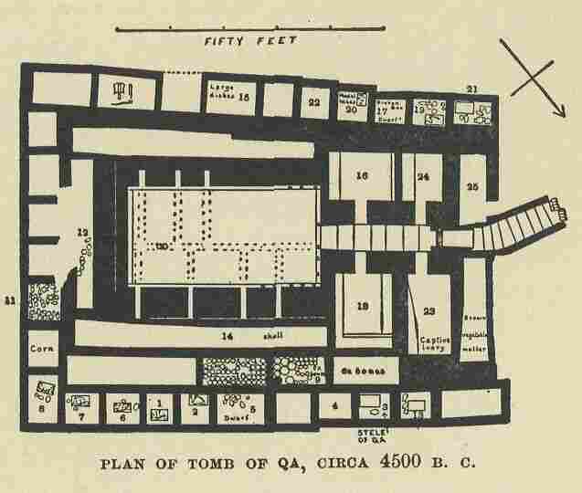 385.jpg Plan of Tomb Of Qa, Circa 4500 B.c. 