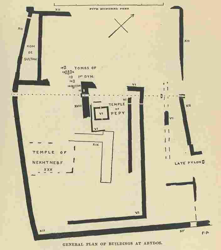 393.jpg General Plan of Buildings at Abydos 